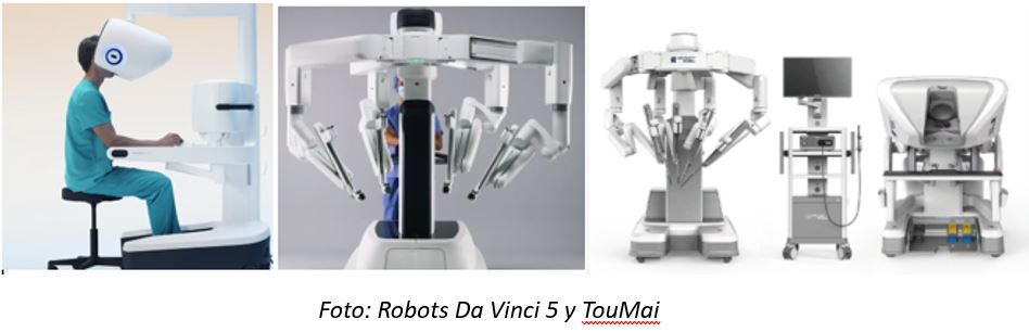 Robots Da Vinci 5 y TouMai